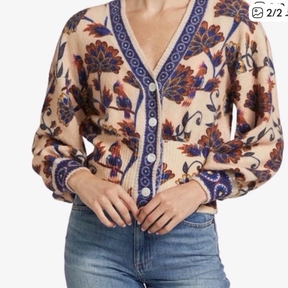FARM Rio Anika Floral Cardigan - Picture 2 of 2